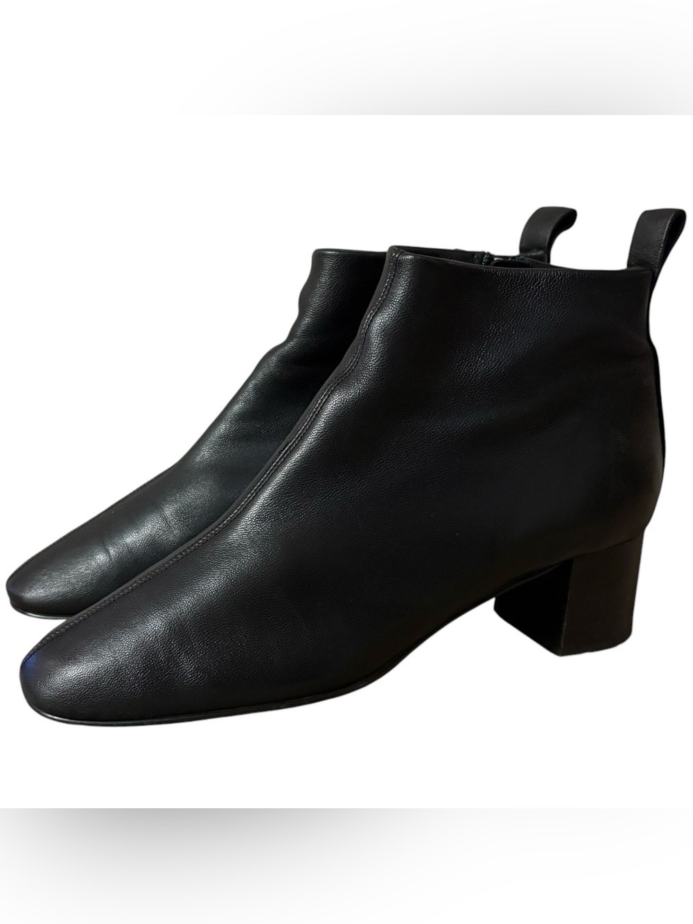 Everlane The Day Women’s Black Leather Ankle Boots Size 8.5